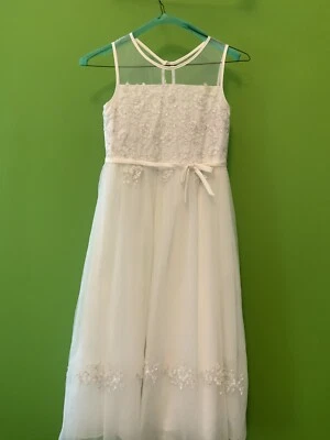 Vestido niña flor de Alfred Angelo talla 10 color marfil Foto 1 de 4