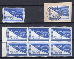 GERMANY AMERICAN BRITISH ZONE 1948 JEIA AIRMAIL STAMP AND BOOKLET PANE PERFECT - Picture 1 of 1