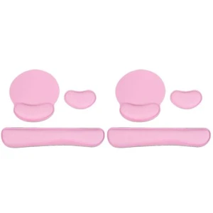 2 Sets Memory Foam Keyboard Pad Office Mouse Hand Ergonomic Large - Afbeelding 1 van 12