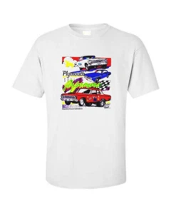 Chrysler Plymouth Super Stock Drag Racing Thunder Muscle Car T-shirt - Picture 1 of 4
