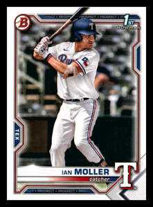 2021 1st Bowman Draft Ian Moller  Texas Rangers #BD-42 NM-MINT