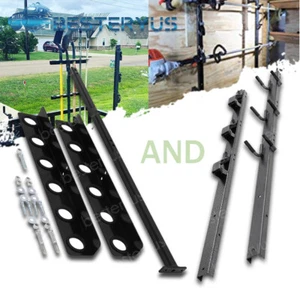 3 Place Lock Weedeater Trimmer Rack and 6 Holes Hand Tool Rack for Trailer Truck - Picture 1 of 12