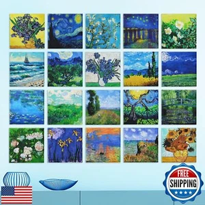 AtawLege 20 Pack Art Acoustic Panels, 40"X32" Self-adhesive Soundproof Wall P - Picture 1 of 5