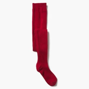 NWT Gymboree Girls Tights Deep Red Ribbed sizes S,M,L,XL - Picture 1 of 1