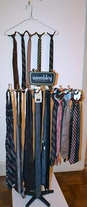1960's Wembley Necktie Store Display Rack & 37 Vintage Ties - Cool Time Warp - Picture 1 of 8