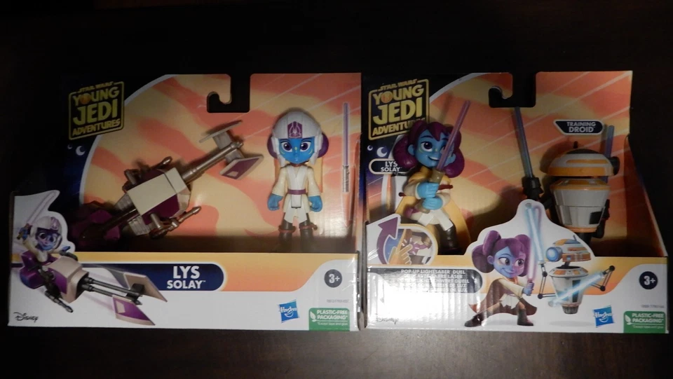 NOVO Star Wars Young Jedi Adventures Lys Solay & Speeder + Lys & Training Droid - Imagem 1 de 1