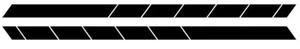 #16 SIDE STRIPE DECAL VINYL GRAPHIC VAN VEHICLE CROSS OVER CAR TRUCK AUTO SUV - Picture 1 of 2