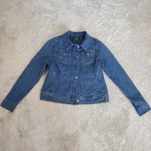 Women's RELATIVITY Blue Jean Jacket Medium M Denim - Picture 1 of 7
