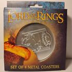 Lord Of The Rings Coasters Set of 4 Official Collectible Drinkware Holders