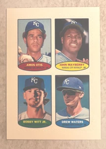 2023 Heritage Stamp Card Royals (Otis, Mayberry, Witt Jr., Waters) - Picture 1 of 2