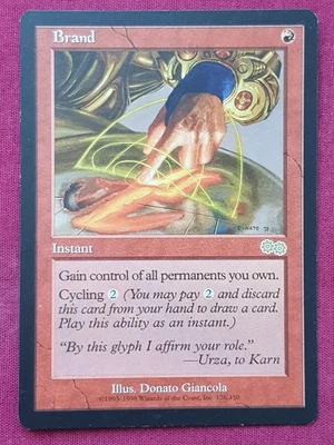 Magic The Gathering URZA'S SAGA BRAND red card MTG - Image 1 of 2