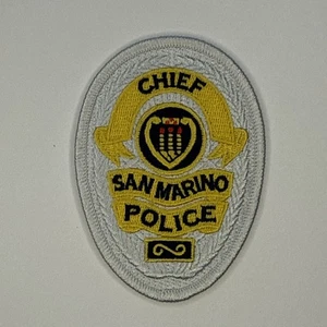 San Marino California Police Department Chief Patch - Picture 1 of 1