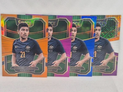 #/75 /125 /299 Massimo Luongo Australia Millwall 2017-18 Panini Select Prizm x 4 - Image 1 of 2