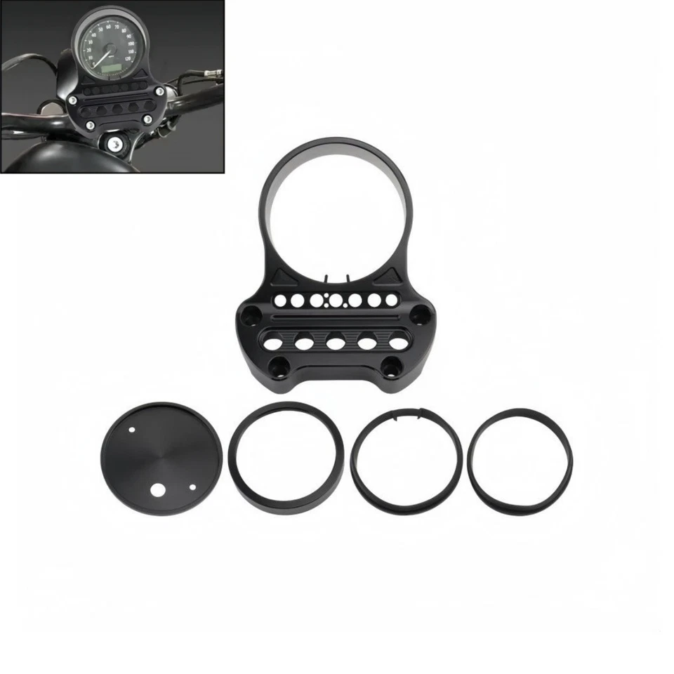Speedometer Relocation Kit For Harley Sportster Custom XL1200 Dyna 1995-2023 — 第 1/4 张图片