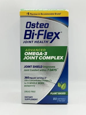 Complejo articular Osteo Bi-Flex Advanced Omega-3, a base de plantas 80 quilates EXP 02/2027 Foto 1 de 3