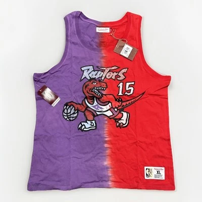 Toronto Raptors T-Shirt Mens XL x Mitchell & Ness Vince Carter Tie-Dye Tank - Image 1 of 4