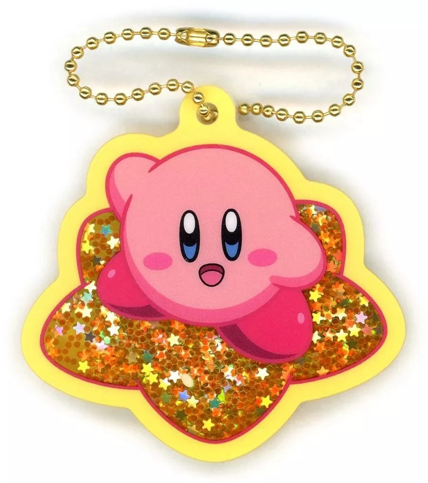 Kirby and Warp Star Holo Shaker Acrylic Keychain 2 - Image 1 of 1