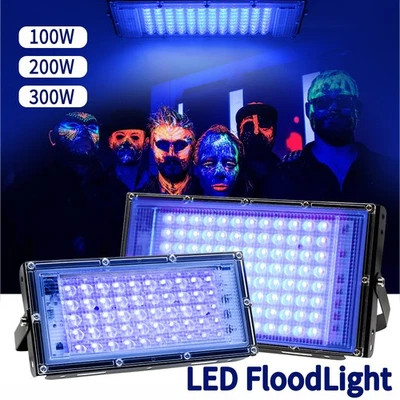 LED UV Stage Flood Lights Spotlight Light With UK Plug For Disco Party Lighting - Image 1 of 4