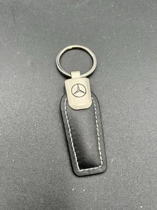 Mercedes-Benz Genuine Leather & Chrome Keyring/Keyfob/keytag - Picture 1 of 2