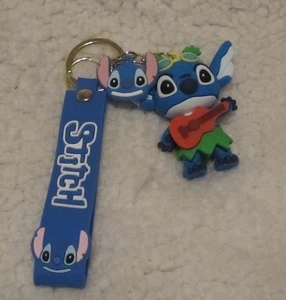 Stitch Cartoon Key-chains Purse Charms Zipper Pulls PVC Material Various Straps - Picture 1 of 2