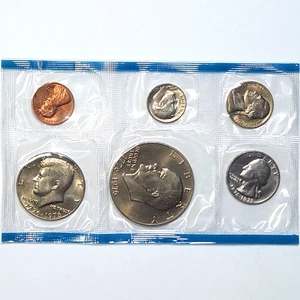 1976 P Bicentennial US Mint Set - 6 BU✨️ Coins/Mint Cello - Includes Eisenhower! - Picture 1 of 2