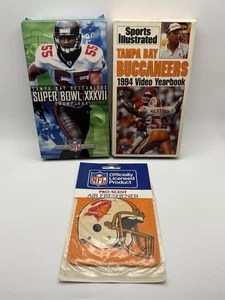 Vintage Tampa Bay Buccaneers Lot Super Bowl XXXVII Champions VHS & 1994 Yearbook - Bild 1 von 5