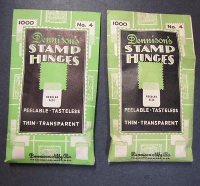 Bisagras de sello Dennison 2 paquetes 1000 bisagras de sello (una abierta y parece rizada) Foto 1 de 2