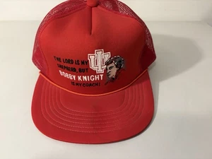 Vintage Indiana Hoosiers Bobby Knight Lord Sheperd Coach Netz Druckknopflasche Mütze - Bild 1 von 6