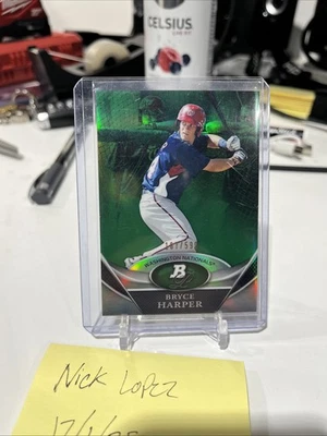 2011 Bowman Platinum - Prospects Bryce Harper #BPP1 Green /599 (RC) - Image 1 of 2