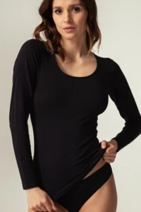 OLTREMARE, 4 Maglie Interna Donna in Caldo Cotone Elasticizzato, M Lunga\M Corta - Imagen 1 de 12