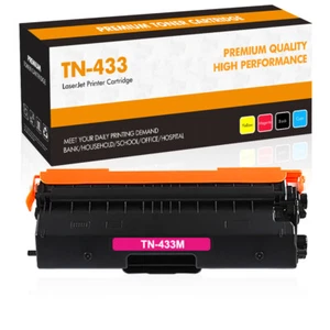 1 PK TN-433 compatible con tóner magenta Brother L8900CDW MFC-L8610CDW L8360CDW - Imagen 1 de 8