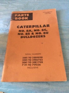 CAT Caterpillar 8A 8C 8S 8U BULLDOZERS Parts Book 28E1 29E1 30E1 71F1 #UE034469 - Picture 1 of 5