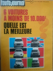 L'AUTO JOURNAL 1973 8 TOYOTA CELICA 1600 ST FIAT X1/9 LES POUX DES VILLES - Imagen 1 de 2