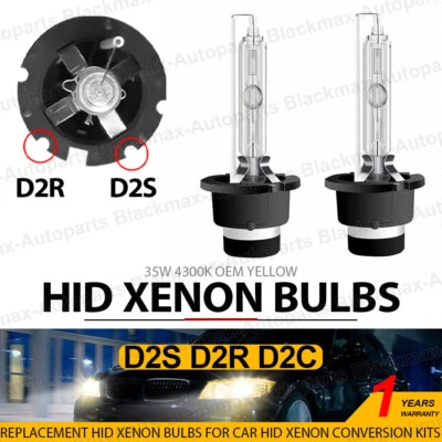 2PCS NEW OEM D2S 4300K 66240 66040 85122 XENON HID HEADLIGHT BULBS LAMPS SET - Image 1 of 4