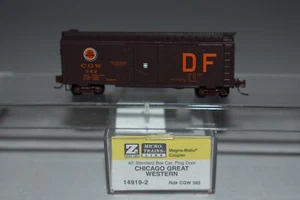 Z Scale MTL 14919 Chicago Great Western 40' Single Door Boxcar 382 C40515 - Picture 1 of 2