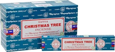 Paquet de bâtons d'encens Joss pour sapin de Noël Satya de 12 x 15 g chacun c...