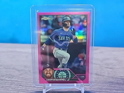 2023 Topps Chrome Update Cooper Hummel Pink #USC120 - Image 1 of 2