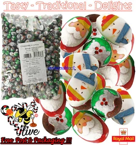 300 Foiled Christmas Milk Chocolate Mini Eggs Retro Chocolates Sweets Pick N Mix - Picture 1 of 1