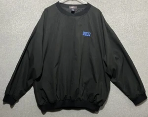 Vintage ESPN Golf Windbreaker Pullover Jacket Black Men's 2XL - Picture 1 of 7