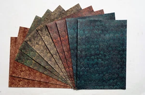 10 Bogen Marmorpapier, gedruckt,lackiert, 47 x 33 cm - Bild 1 von 6