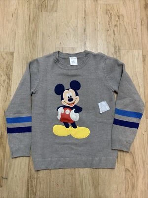 Disney Store Mickey Mouse Niños Suéter Colección Cuello Redondo Talla 7/8 Foto 1 de 4