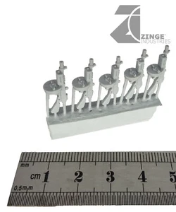 Zinge Industries Infantry Tommy Gun Rifle Set of 5 S-GAR12 New 28mm Scale - Picture 1 of 4