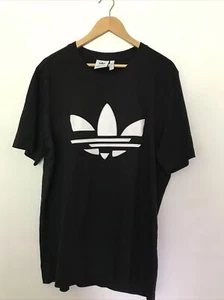 Adidas Men Adicolor Shattered Trefoil Tee Size L. Black. H35647 - Picture 1 of 8