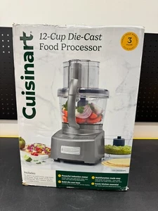NEW Cuisinart  12-Cup Die-Cast Food Processor Stainless Steel - Picture 1 of 5