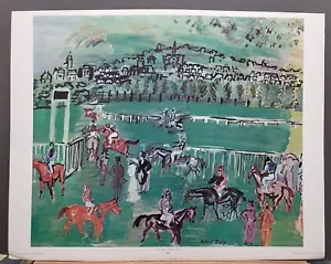 Raoul Dufy Vintage Druck The Race Track-1928 22""×28"" 1960er Shorewood Publ - Bild 1 von 6