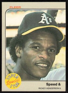 1983 Fleer  #646 Rickey Henderson  SSS