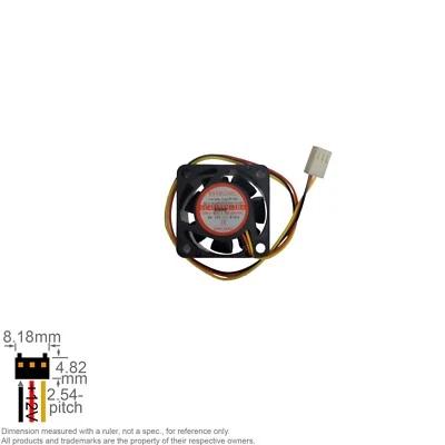 Fan Muffin Cooling DC 12V DC12V 12VDC  40mm 40x40x15 Evercool EC4015SH12BA - Image 1 of 3