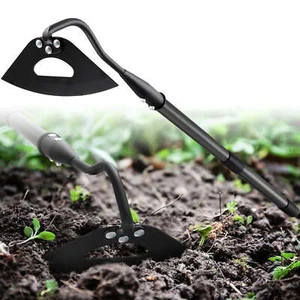 YeYeBest Hardened Hollow Hoe with Long Handle - 25'' -Heavy Duty Garden Hoes for - Picture 1 of 5