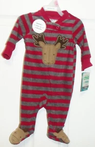 CARTER'S CHILD OF MINE Sleeper "MOOSE" Size 0-3 months  NEW - Picture 1 of 3