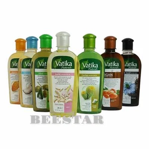 Dabur Vatika Hair Oil 200ml Garlic Hibiscus Black Seed ,Almond PACK -2  - Picture 1 of 20